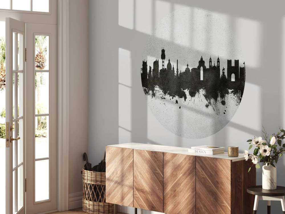 Watercolor skyline, Lisbon