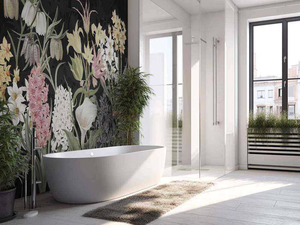 Spring Flowers - Midnight Bloom