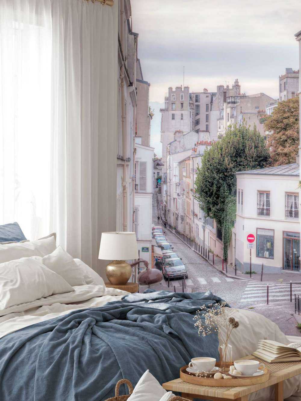 View of streets in Paris, France