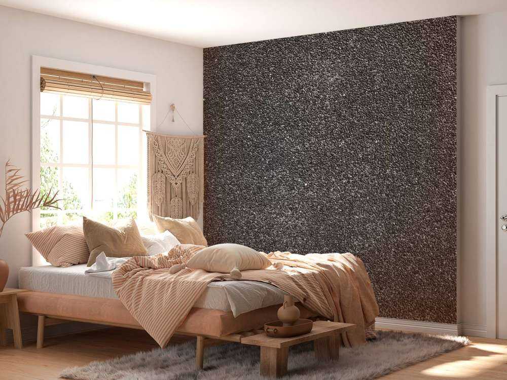 Small black stones