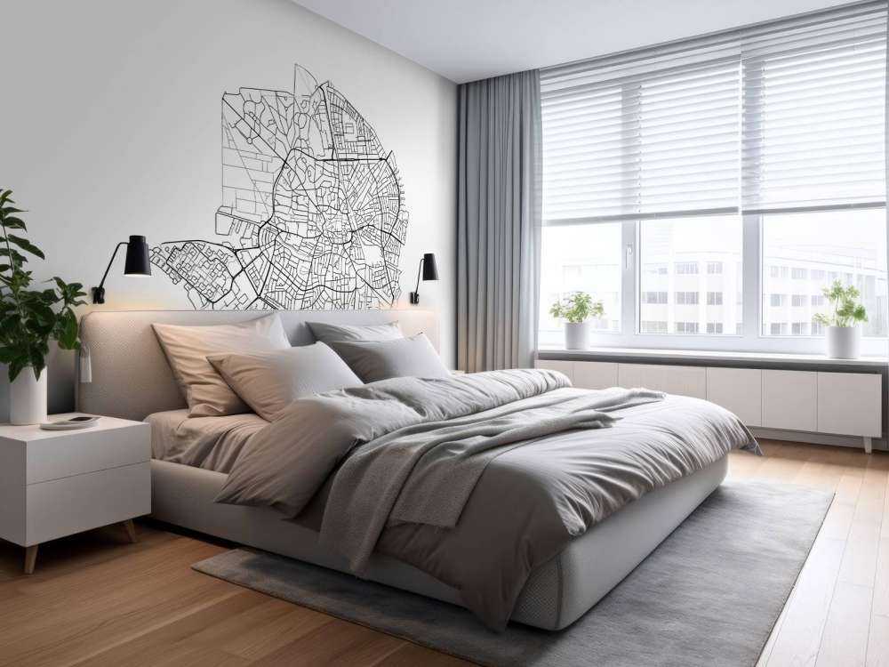 Map of Hilversum, white