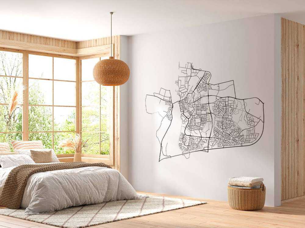 Map of Zutphen, white