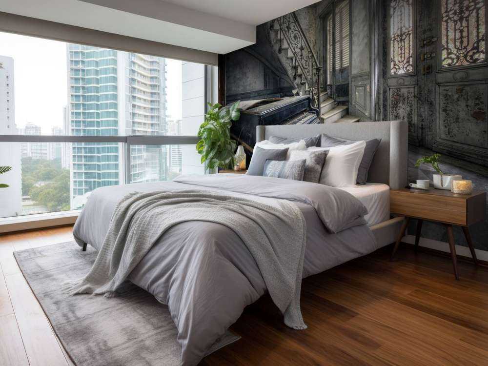 Piano in een verlaten ruimte