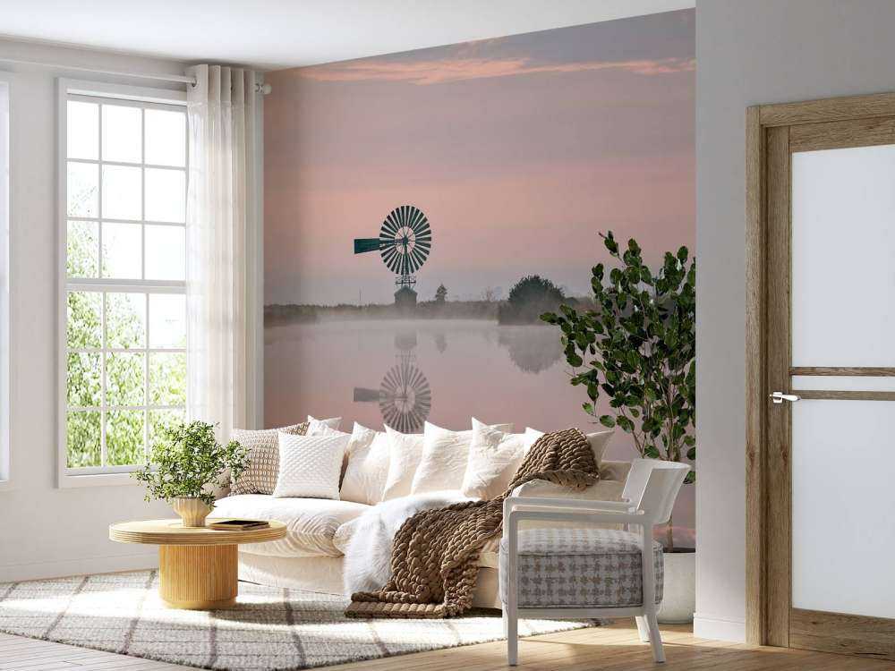 Metal windmill