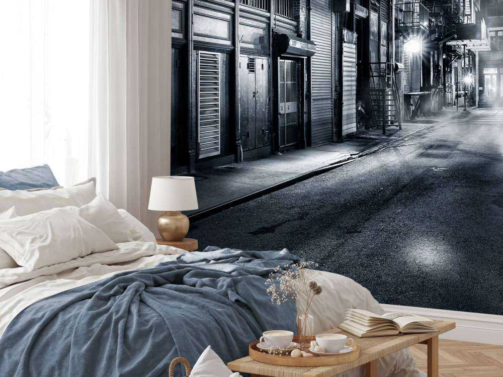 Verlaten steeg in New York