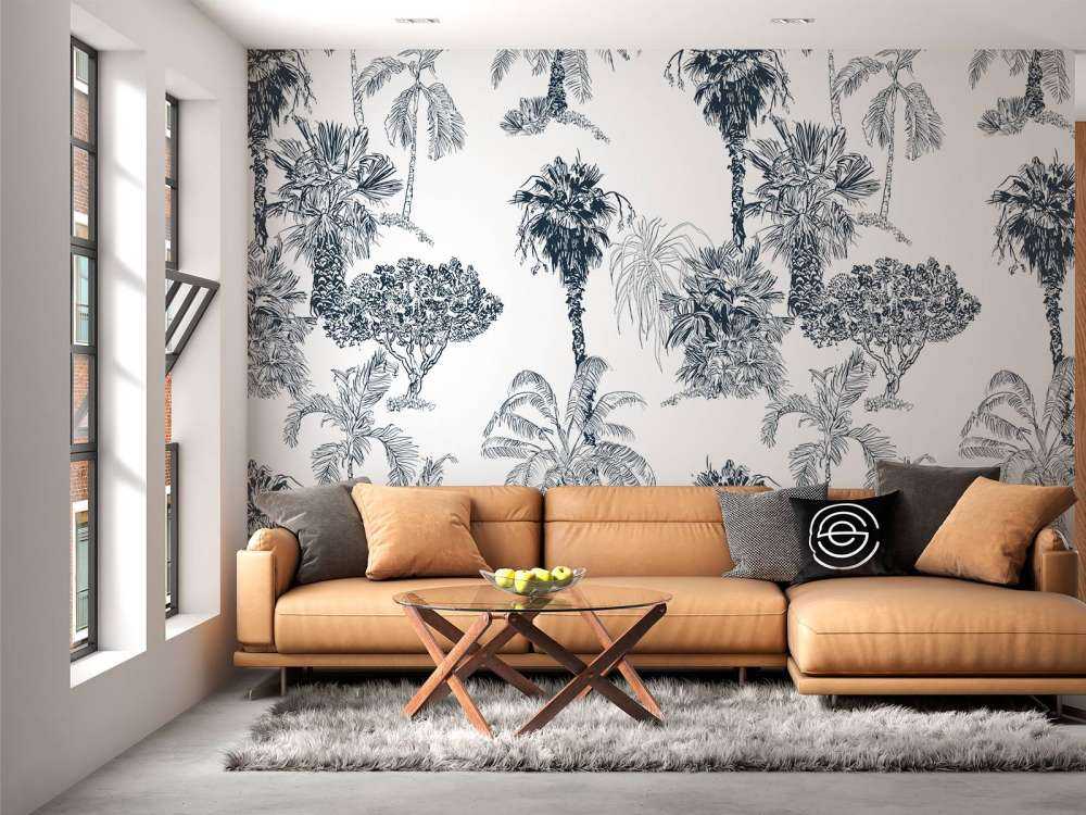 Tropical palms and trees