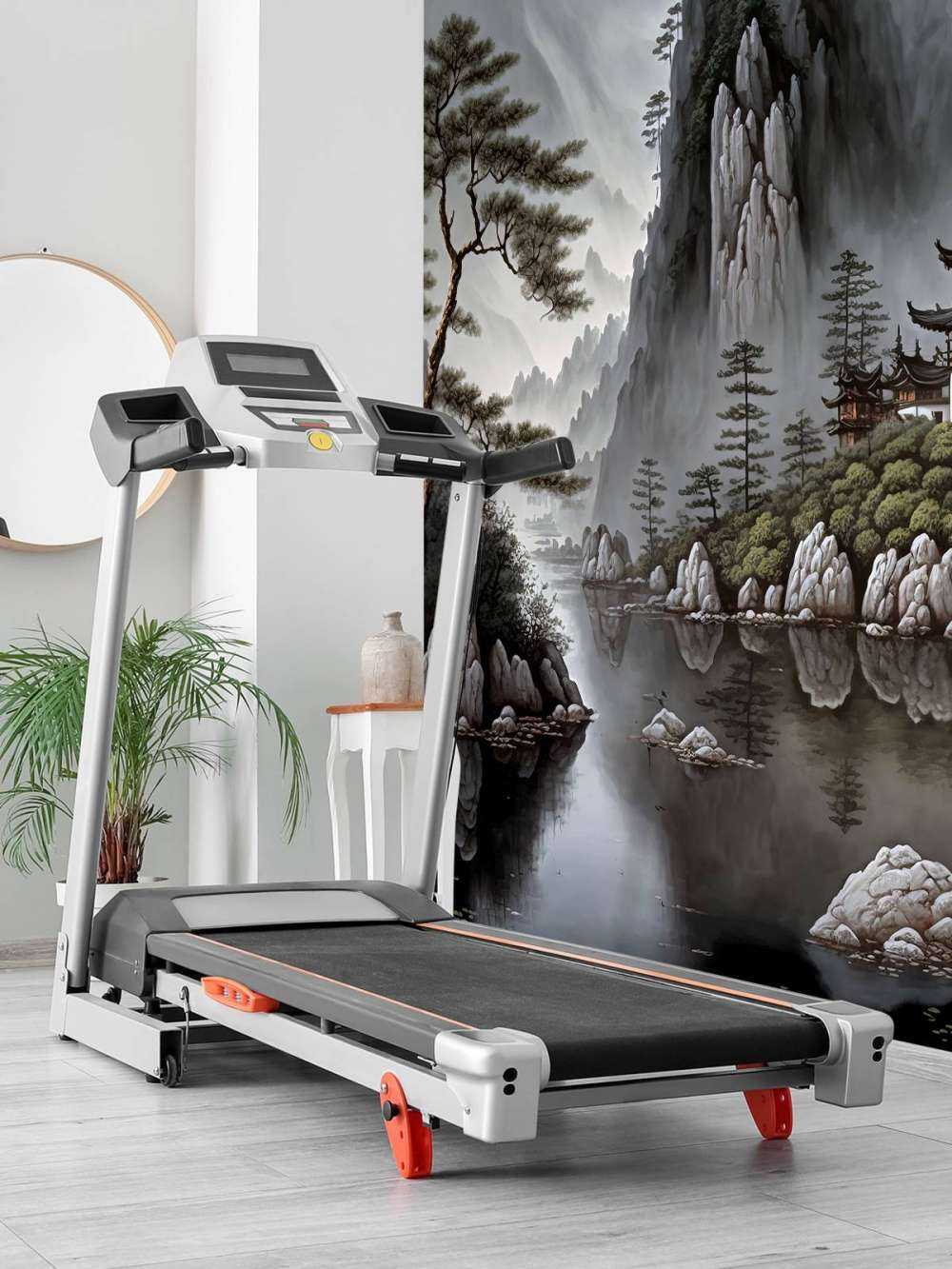 Geïllustreerde bergen landschap