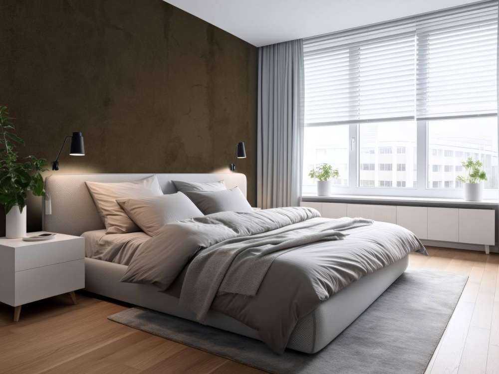 Bister brown concrete