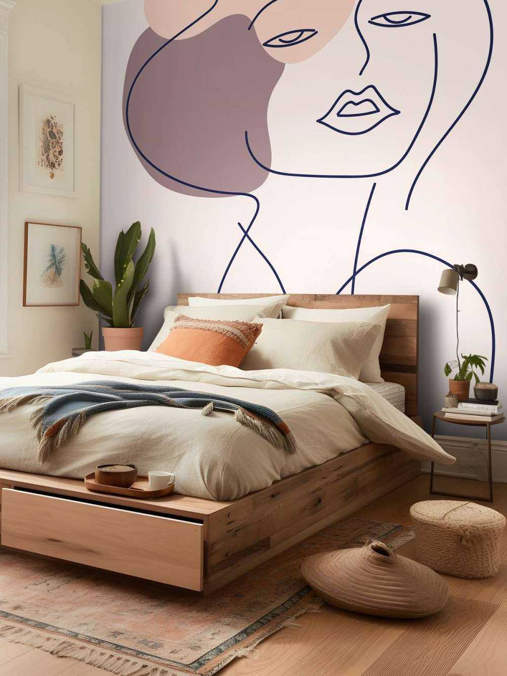 Geïllustreerde vrouw