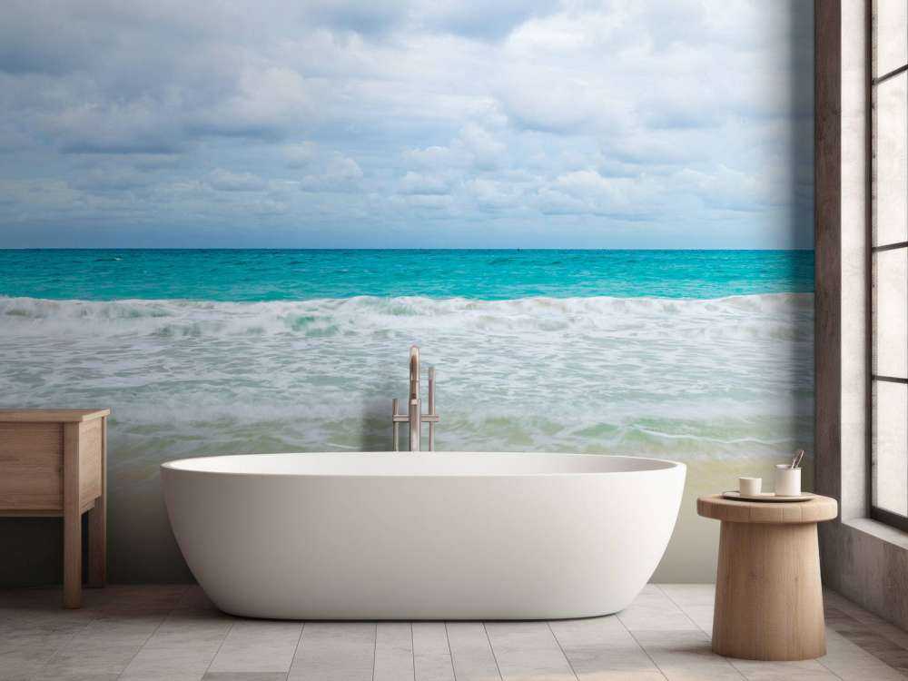 Wavy sea