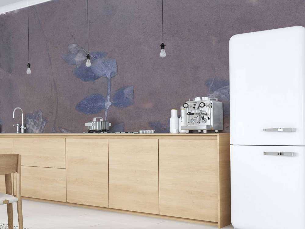 Wild geranium and snowberry - blue