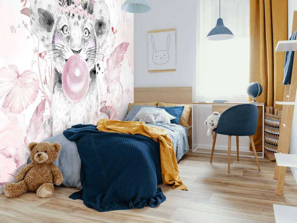 Playful pup and pink dreams