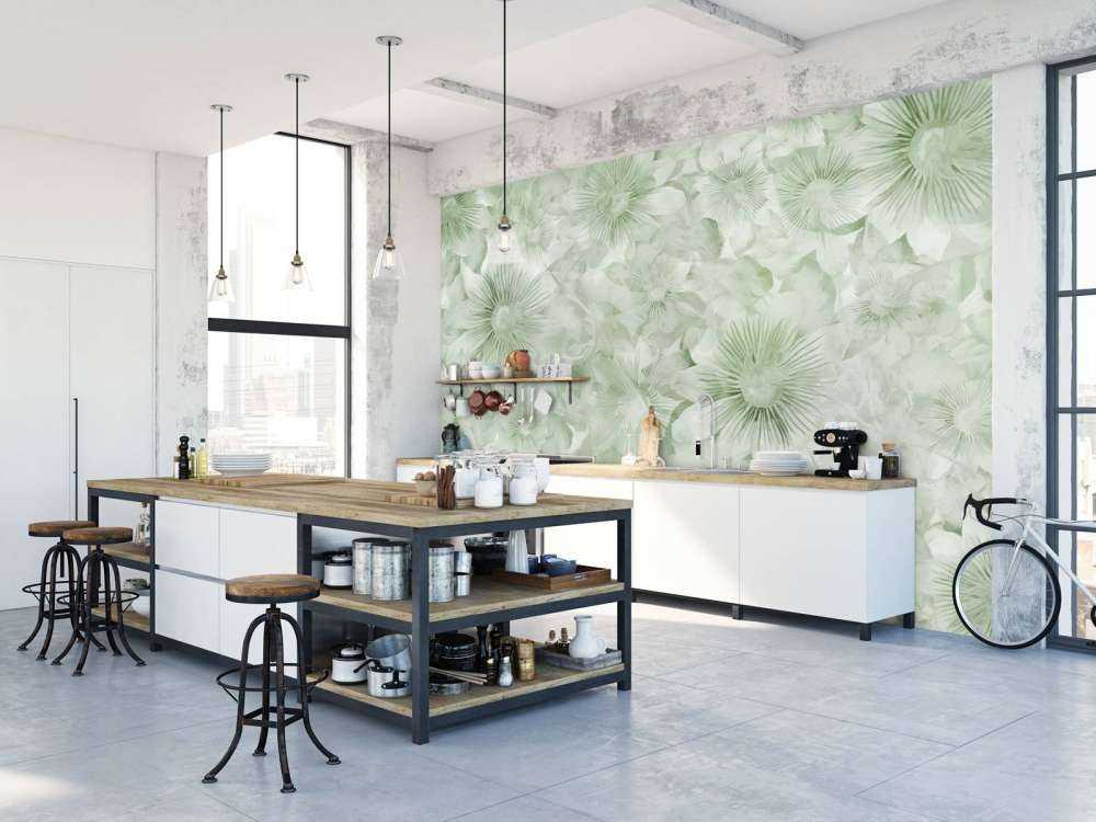 Botanical Watercolor Elegance Field Green