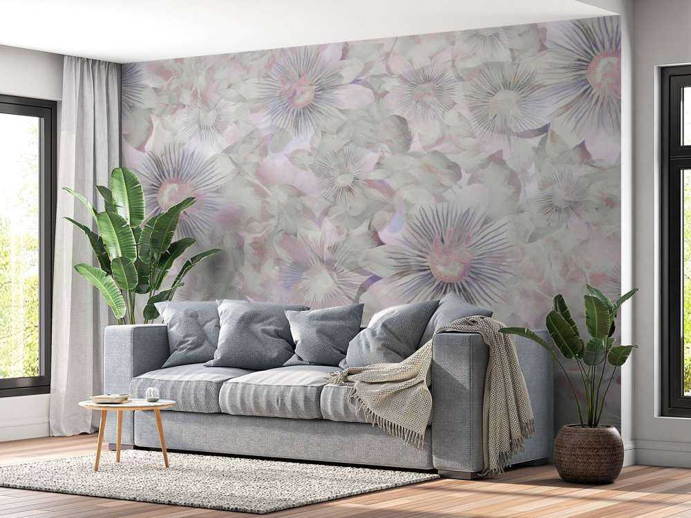 Botanical Watercolor Elegance Lilac Dawn