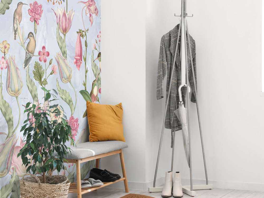 Spring Hummingbird Symphony - Pastel Blue Serenade