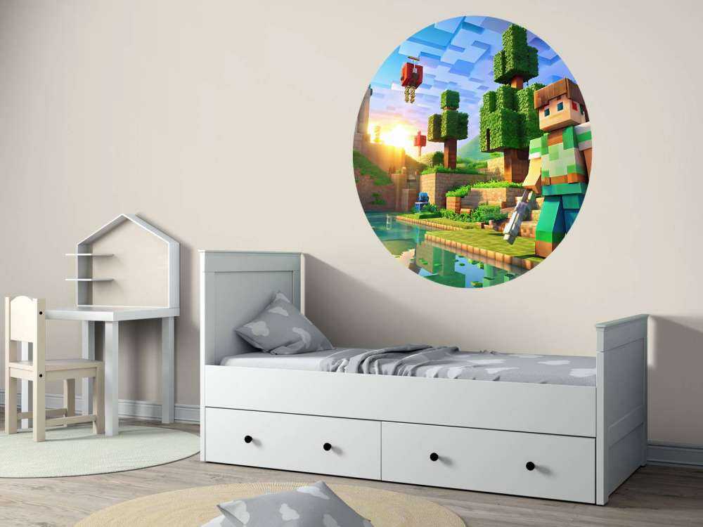 Sunset in block valley