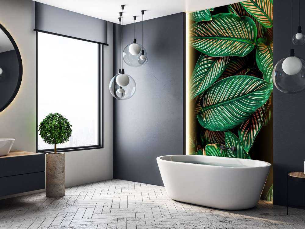 Abstract green leaves