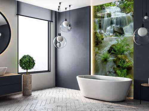Flowing waterfall