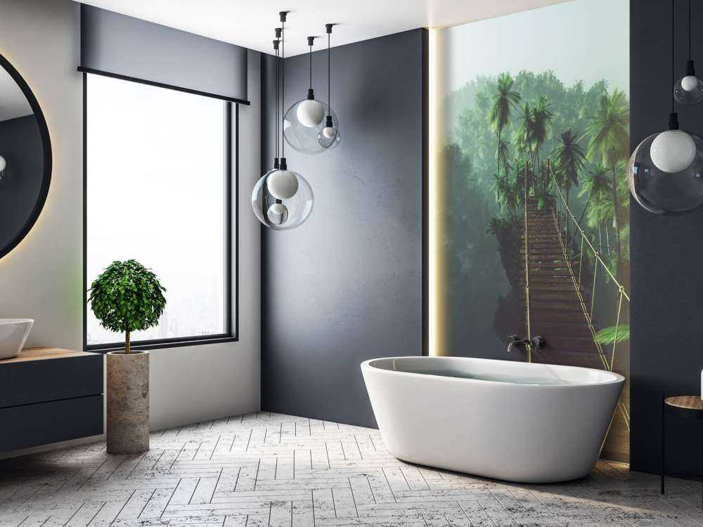 Rope bridge in the mist