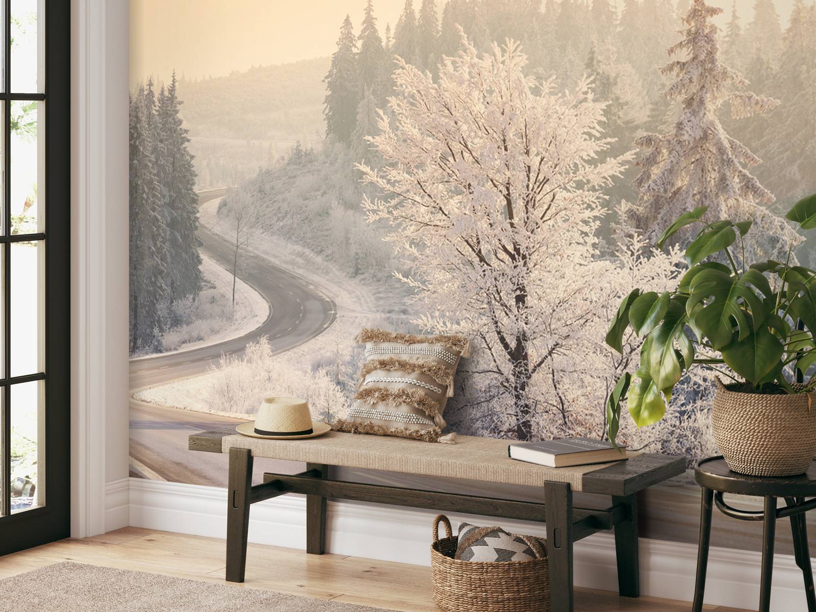 Trees with snow