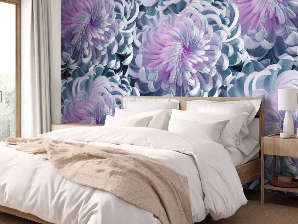 Roze chrysanthemum bloemen design