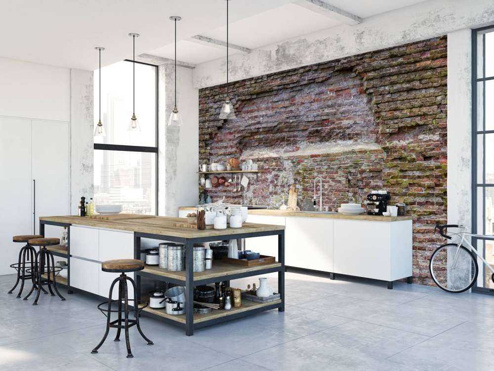 Old crumbled wall
