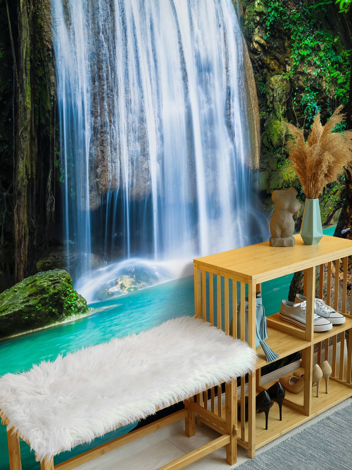 Blue waterfall
