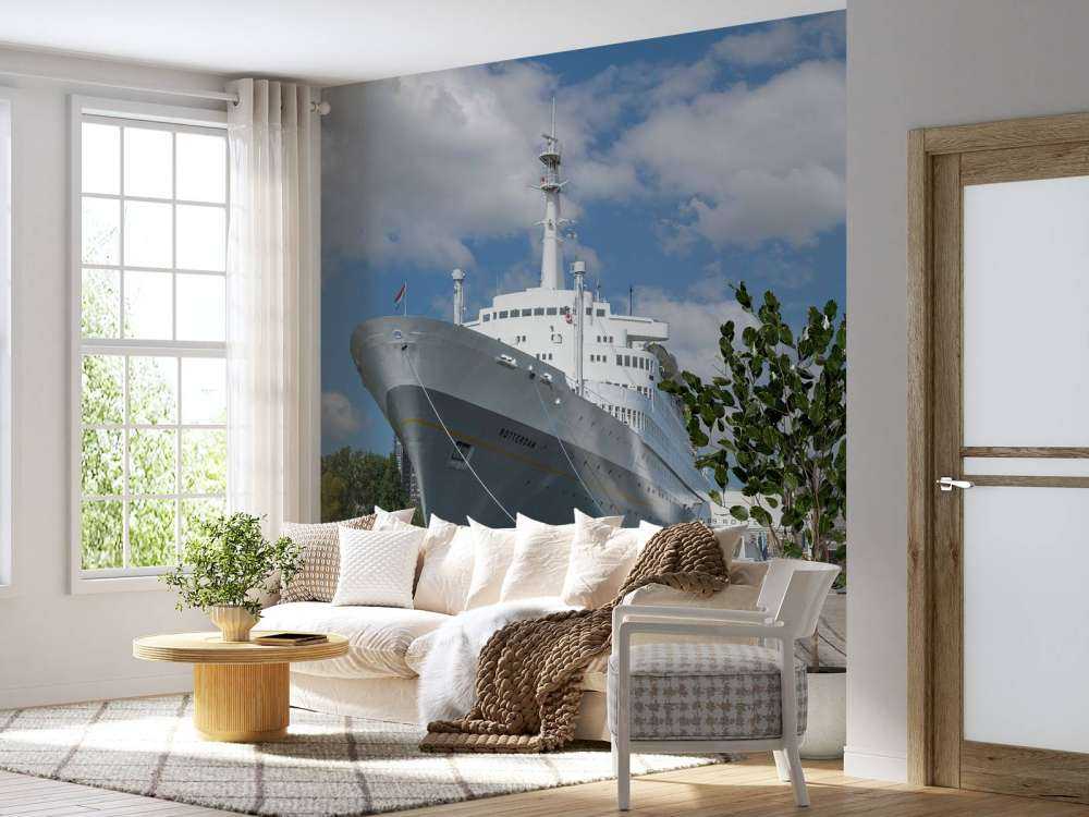 Former steamship the SS Rotterdam in color 