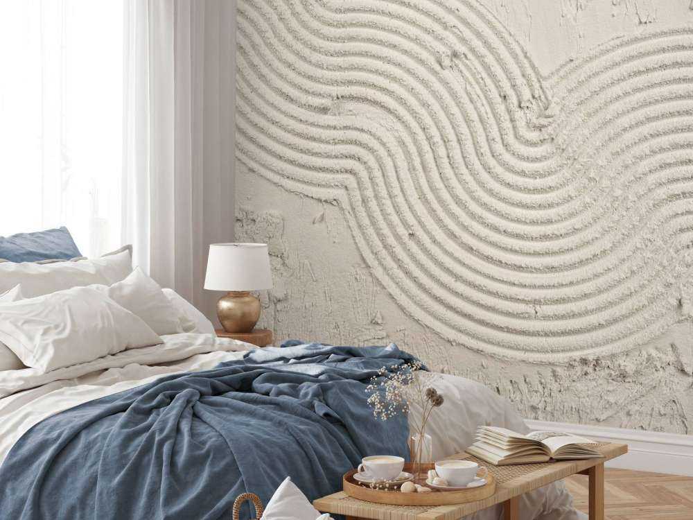 Organic lines and structures in linen