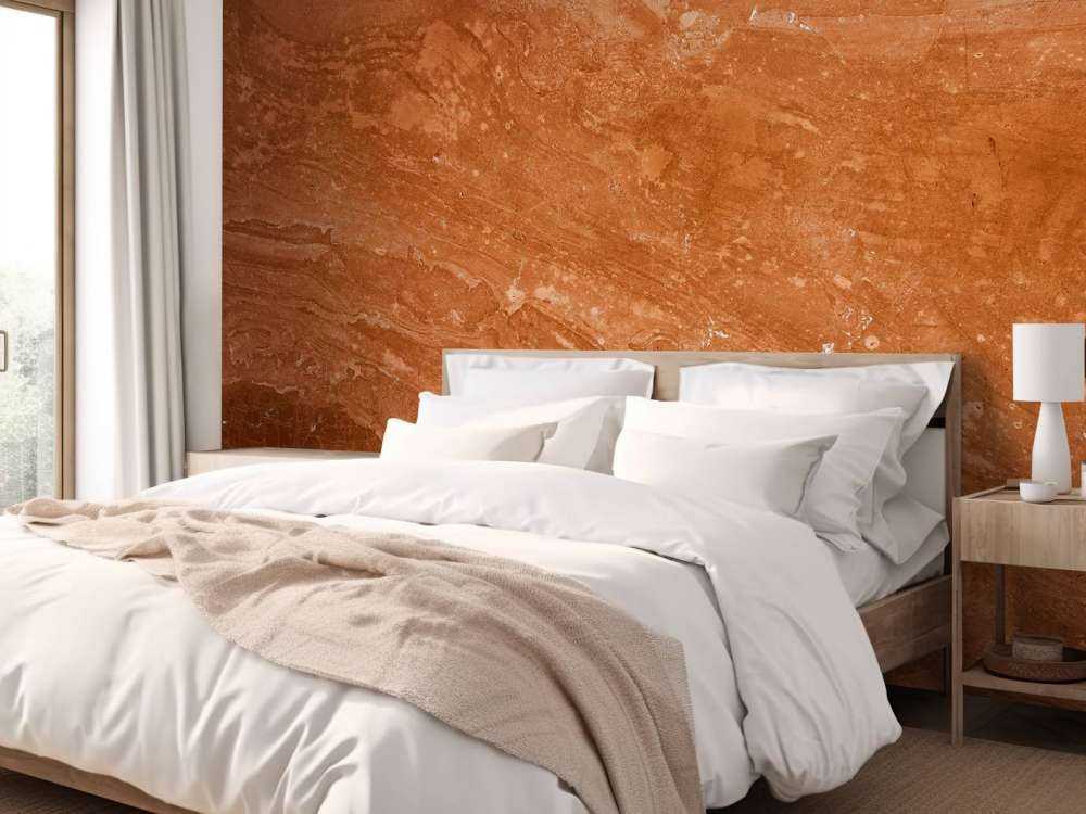Terracotta marble with playful effect
