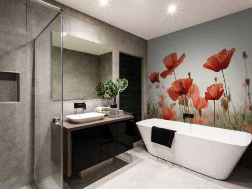 Poppies in vintage colours