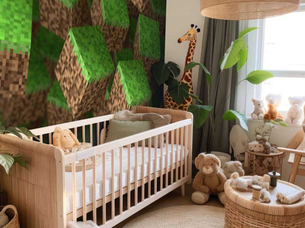 3D Minecraft grass blocks