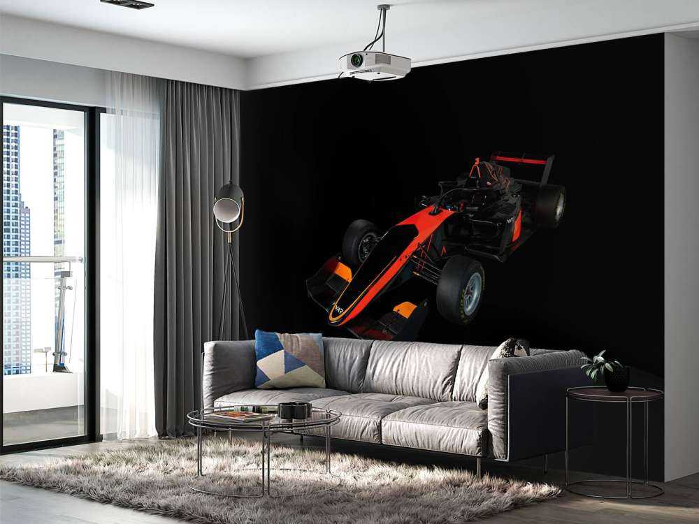 Formula 3 - Left front view, 3d - dark