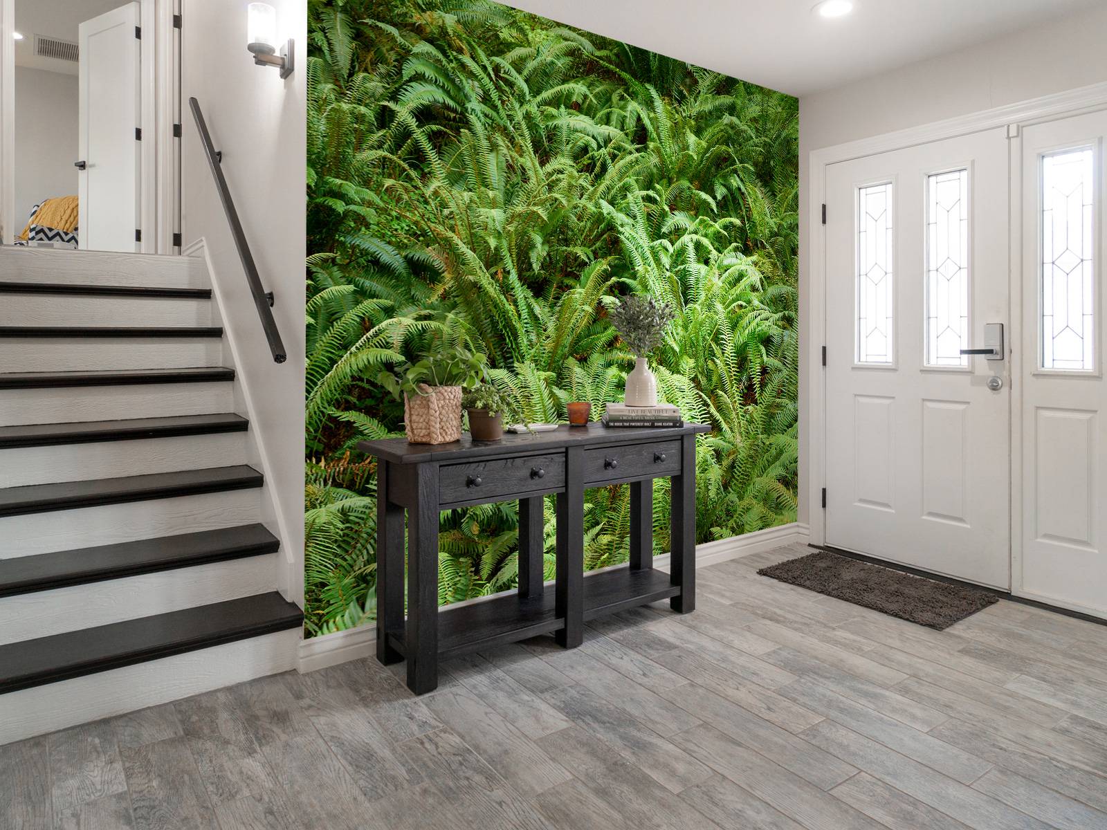 Green ferns