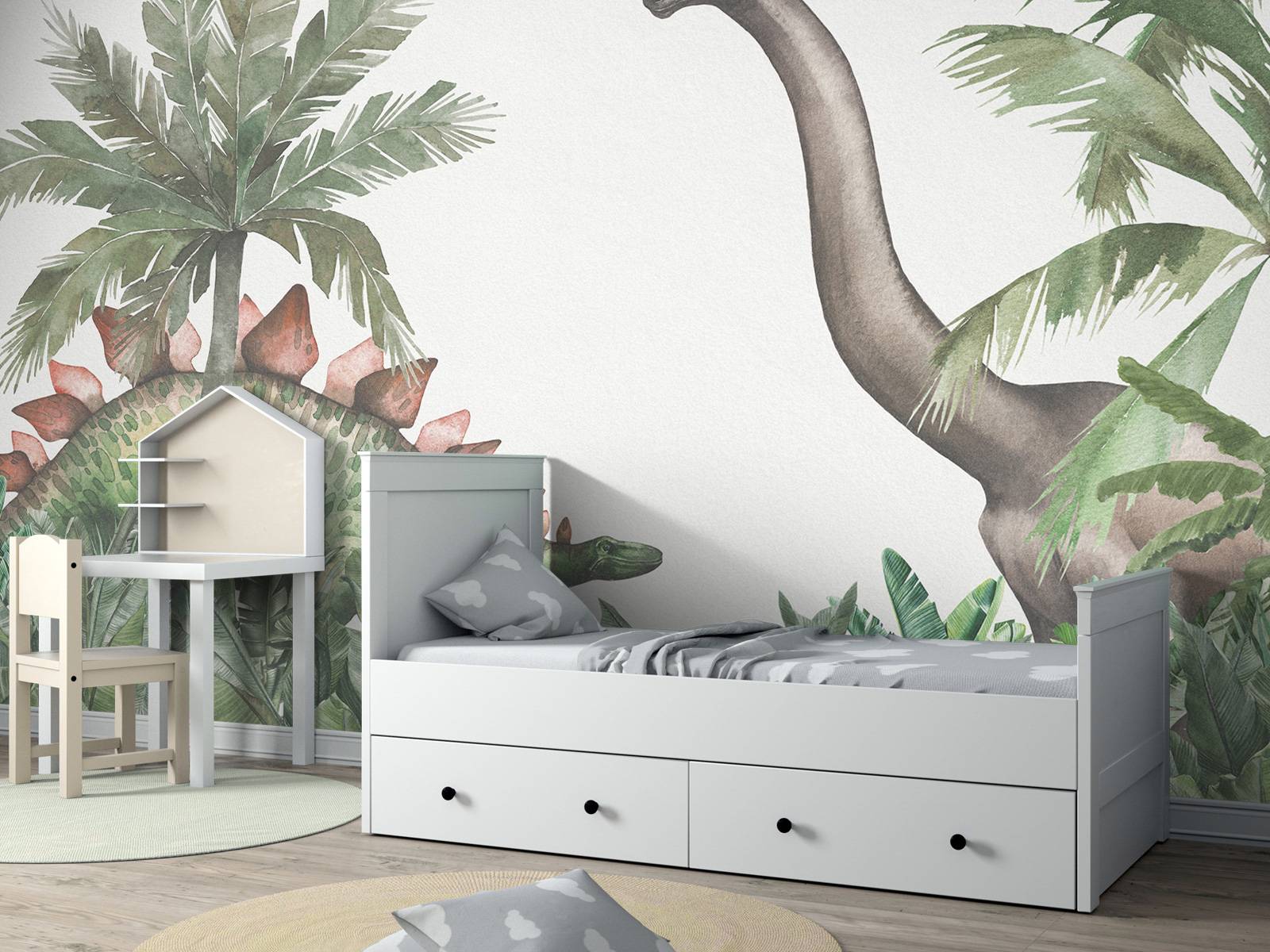 Dinosaurs in the jungle