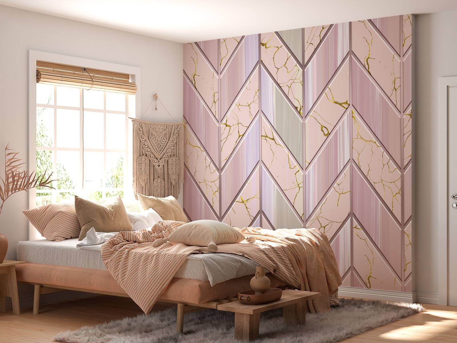 Tile pattern pink