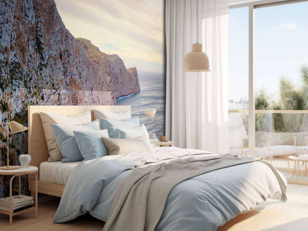 Rotswand aan de kust