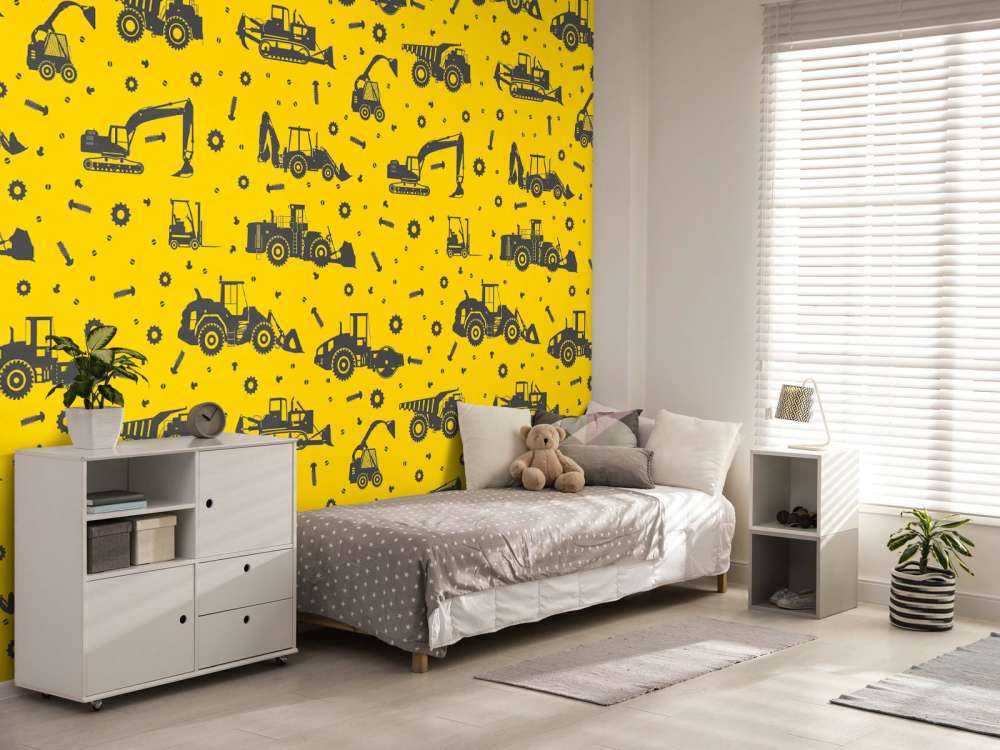 Construction traffic yellow