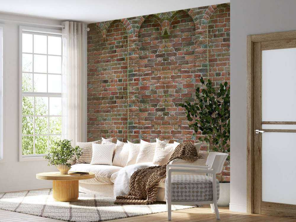 Old wall with arches