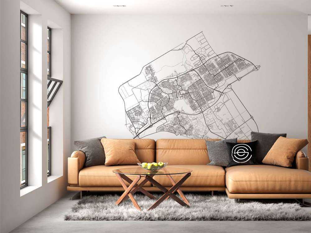 Floor plan of Almere, white