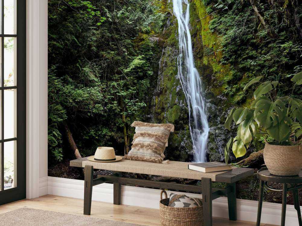 Waterfall in colourful surroundings