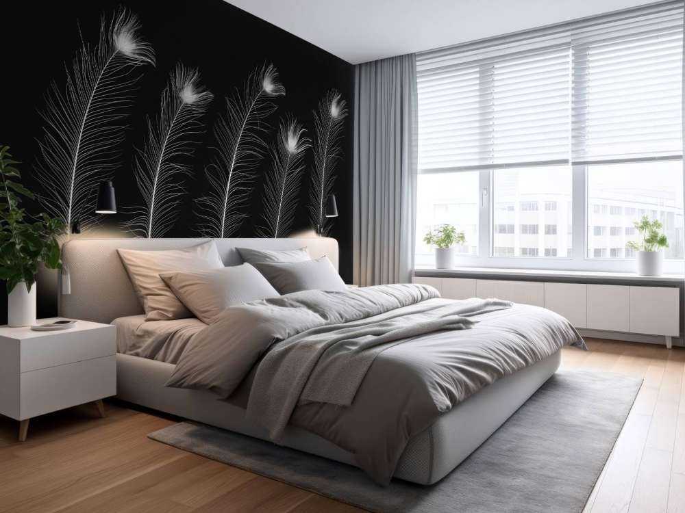 White peacock feathers