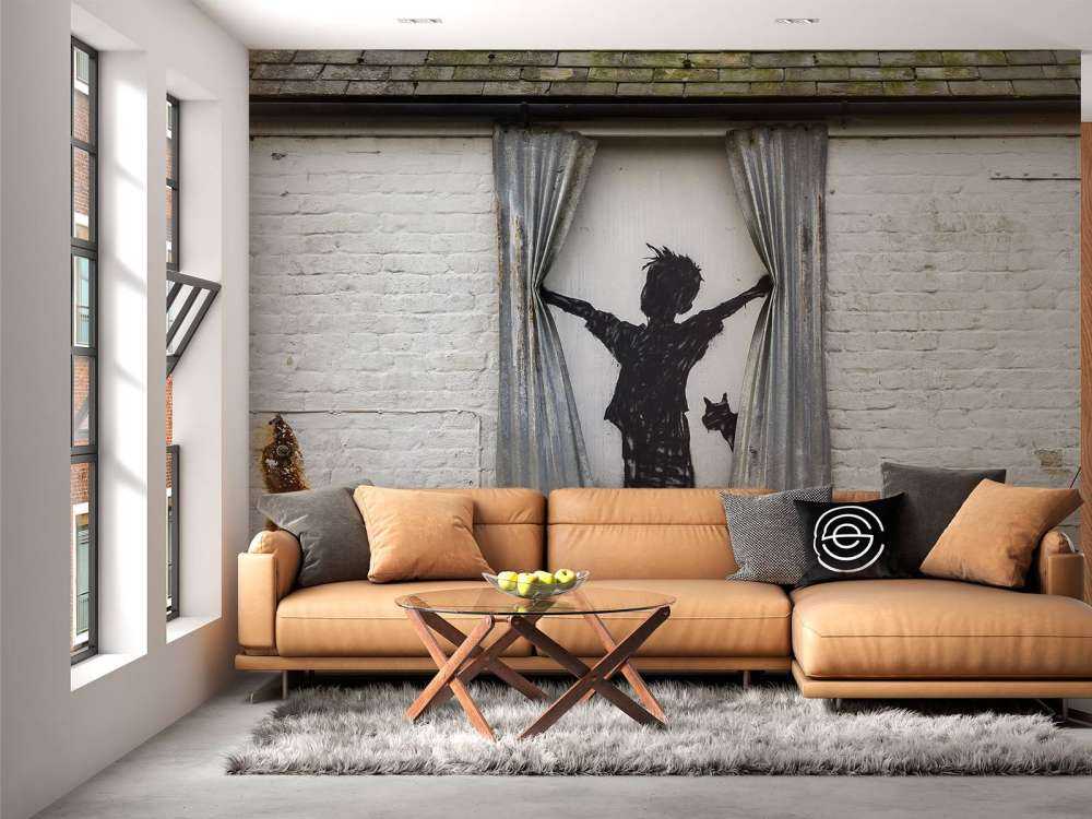 Fotobehang - Banksy - Morning is broken - Photo Wallpaper