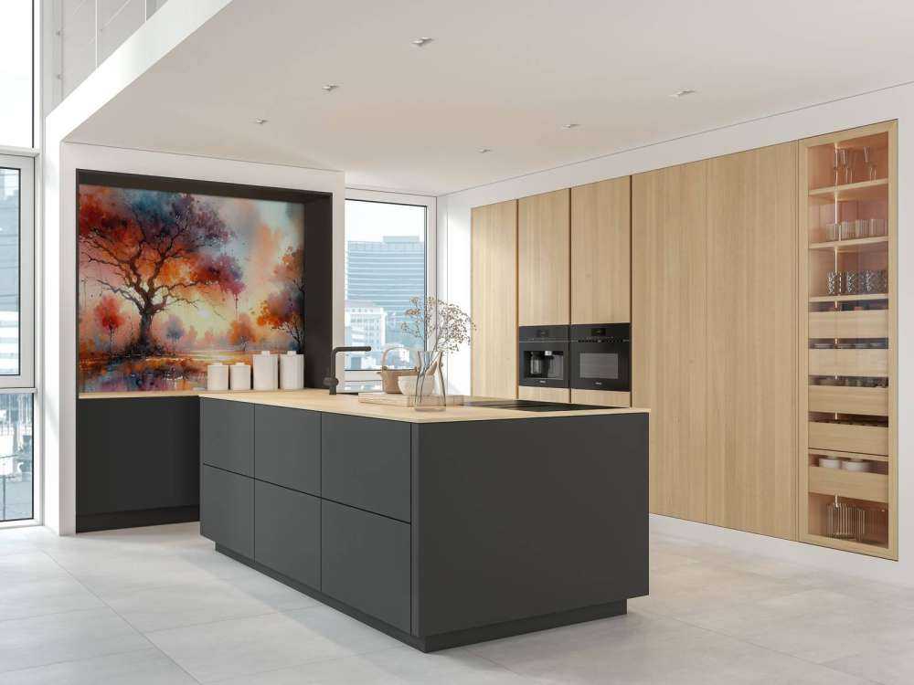 Autumn's Fiery Canopy at Dusk