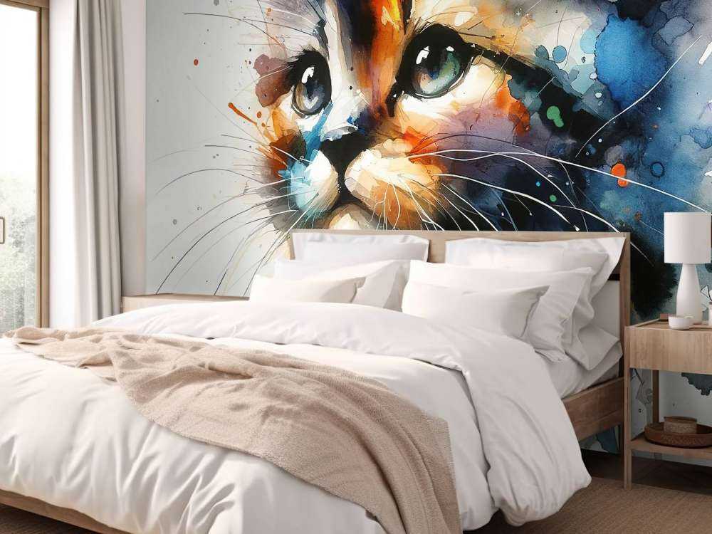 Watercolor Kitty Cat