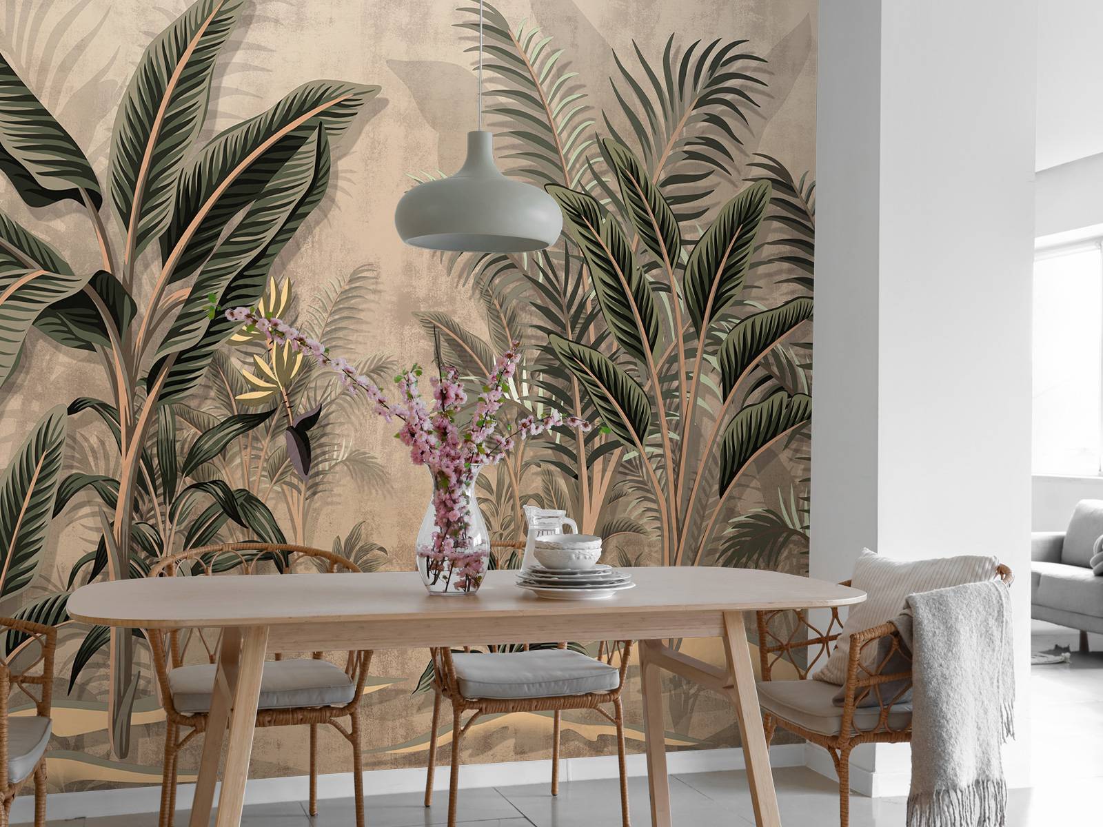 Vintage palm trees