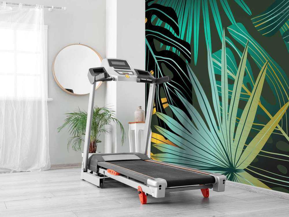 Panorama tropical leaves