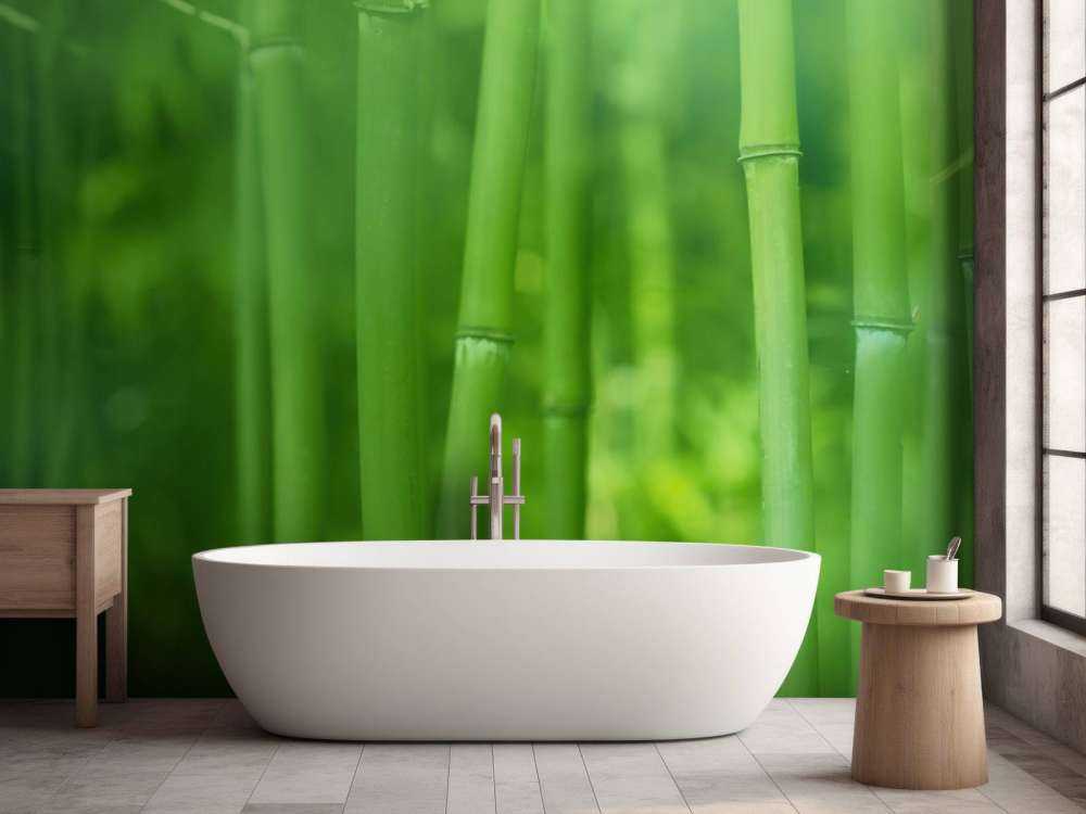 Bamboo and leaves