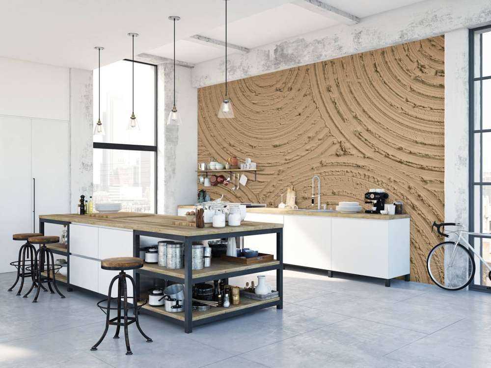 Zen circles coarse structure in gold brown