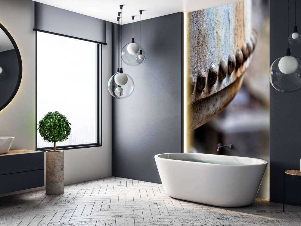 Detail of a rusted steam boiler